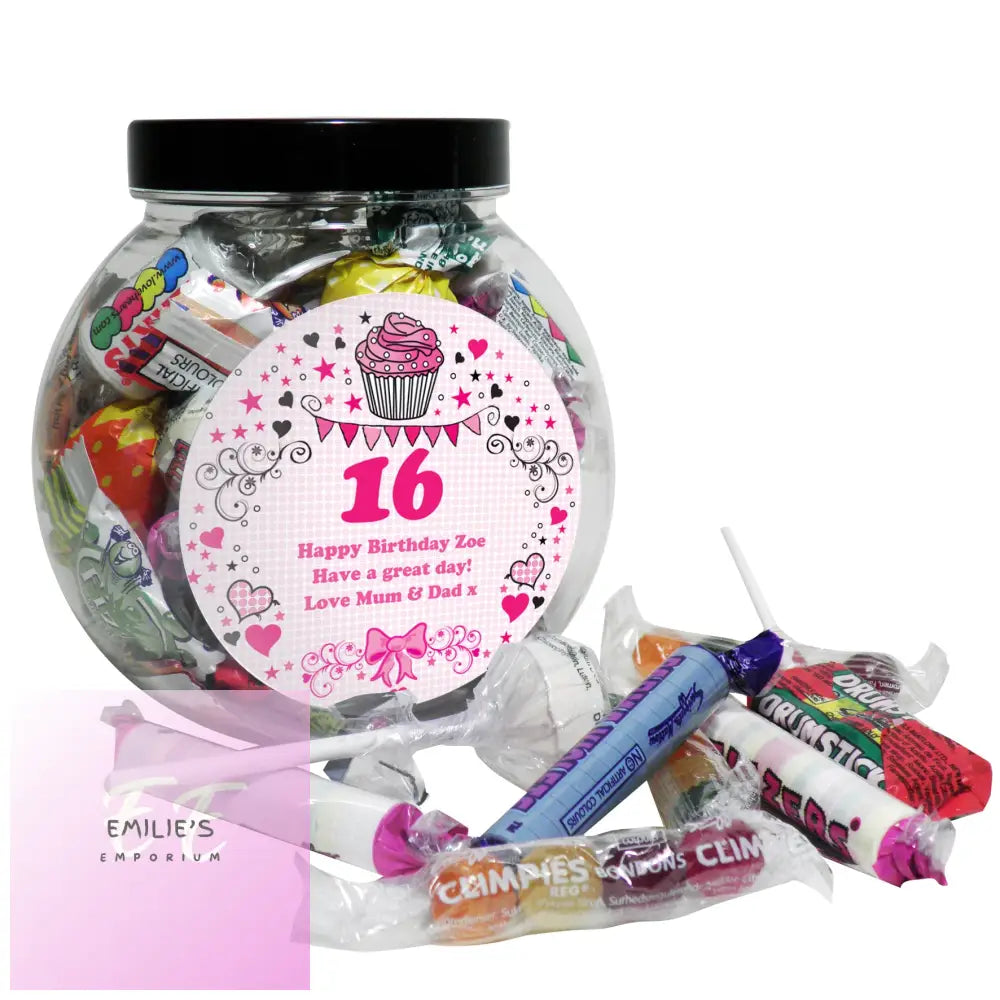 Personalised Birthday Big Age Sweet Jar