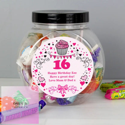 Personalised Birthday Big Age Sweet Jar