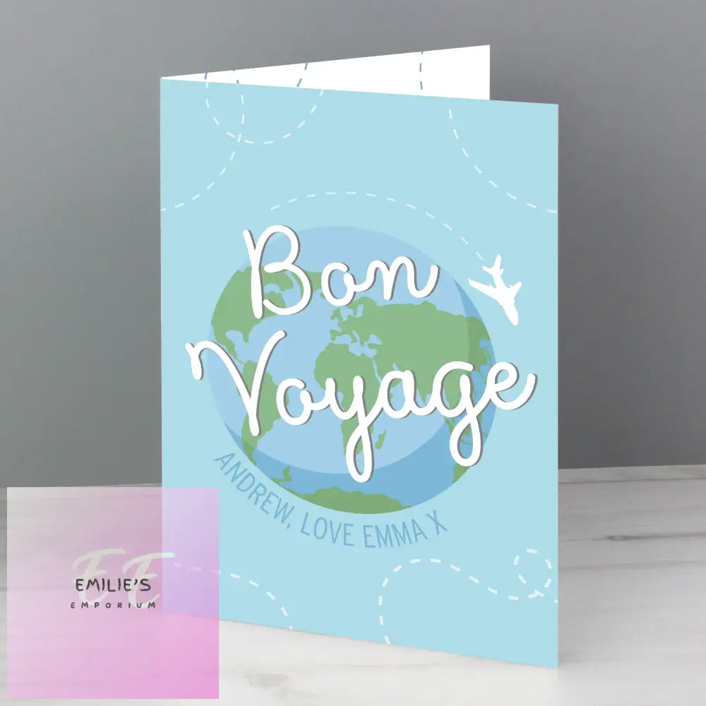 Personalised Bon Voyage Card