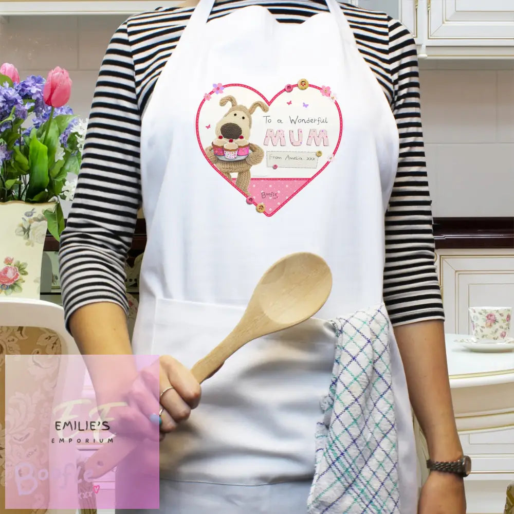 Personalised Boofle Flowers Apron