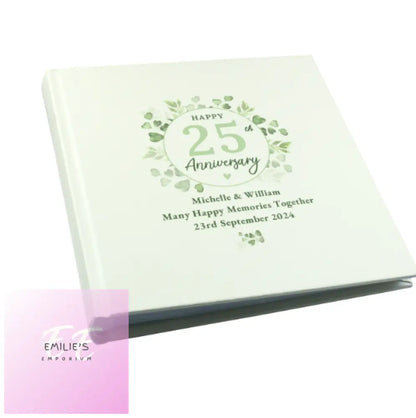 Personalised Botanical Anniversary Photo Album