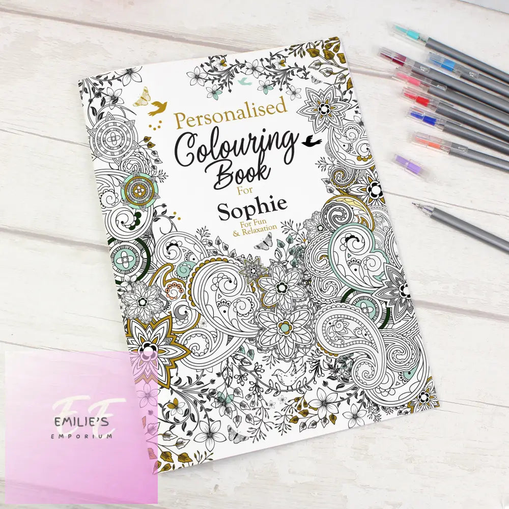 Personalised Botanical Colouring Book