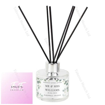 Personalised Botanical Free Text Reed Diffuser