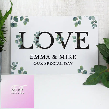 Personalised Botanical Metal Sign