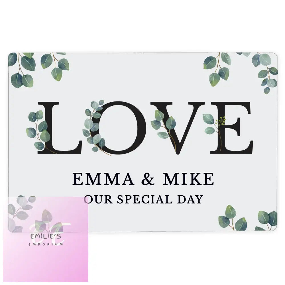 Personalised Botanical Metal Sign