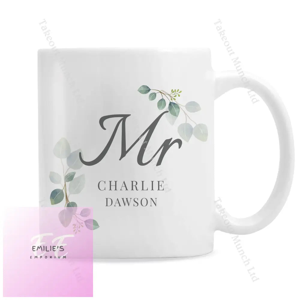 Personalised Botanical Mr Mug