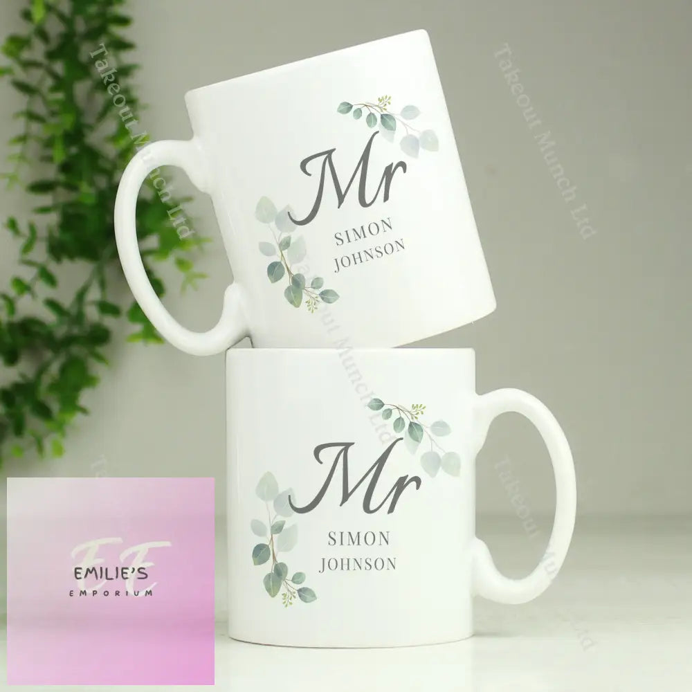 Personalised Botanical Mr Mug