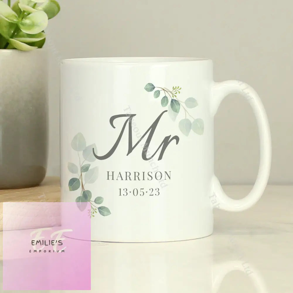 Personalised Botanical Mr Mug