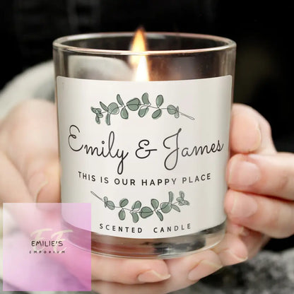 Personalised Botanical Scented Jar Candle