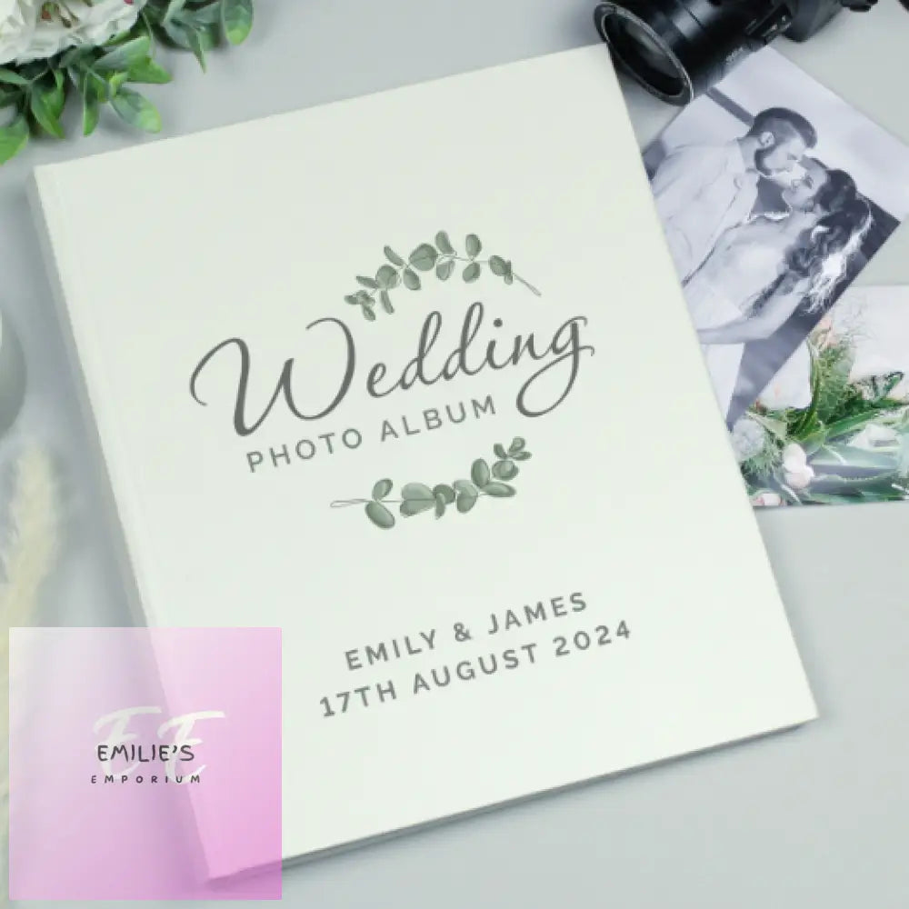 Personalised Botanical Traditional Wedding Photo Album
