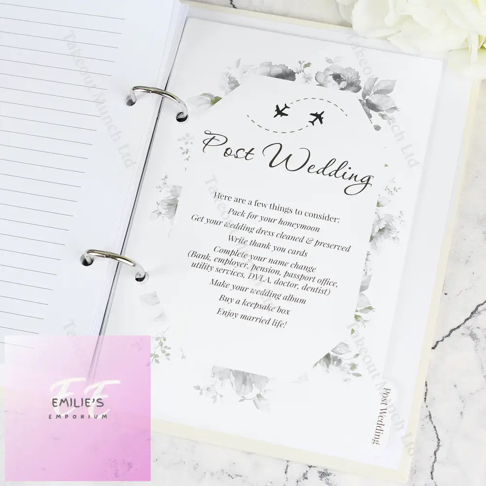 Personalised Botanical Wedding Planner