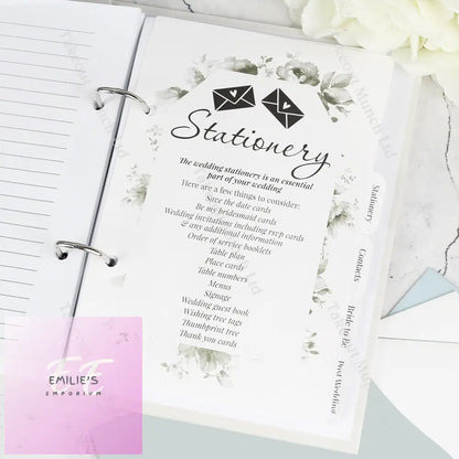 Personalised Botanical Wedding Planner