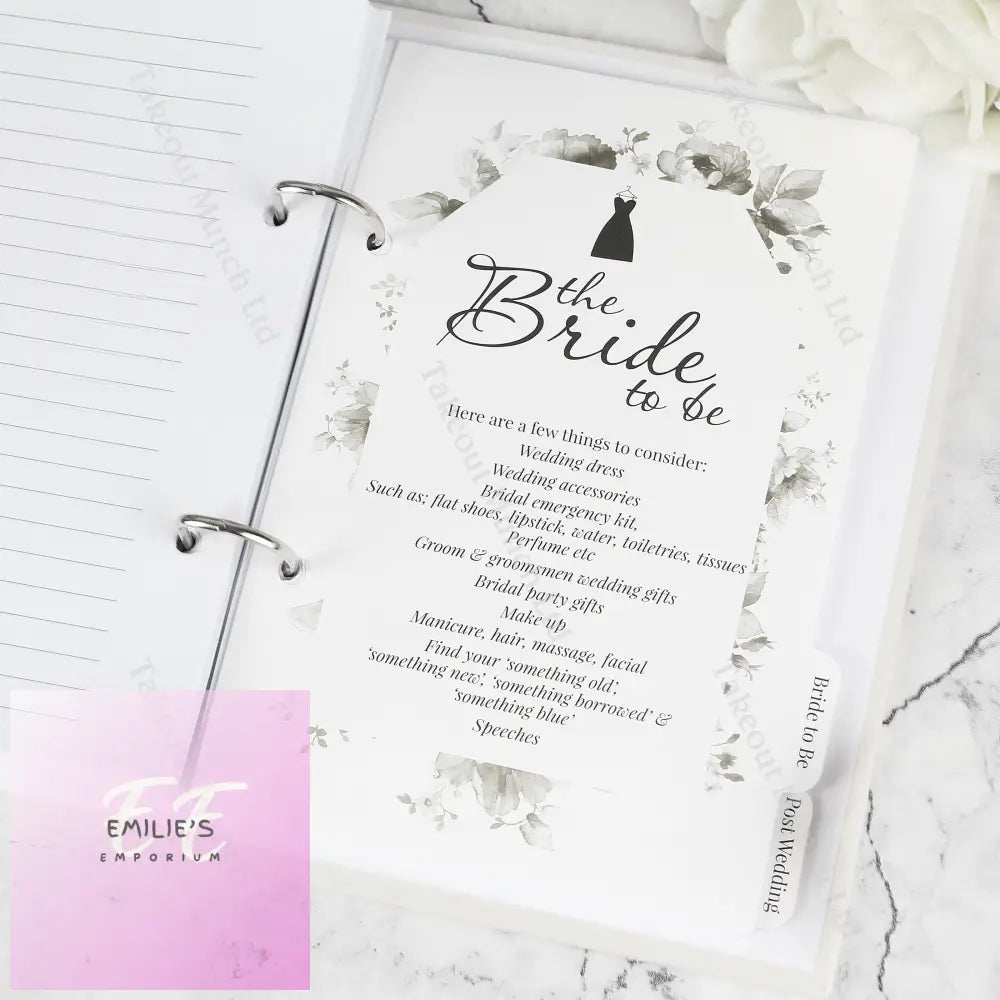 Personalised Botanical Wedding Planner