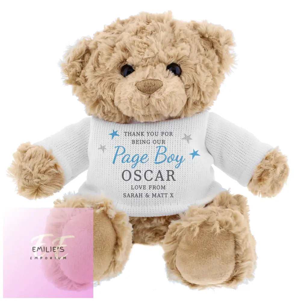 Personalised Boy Free Text Teddy Bear