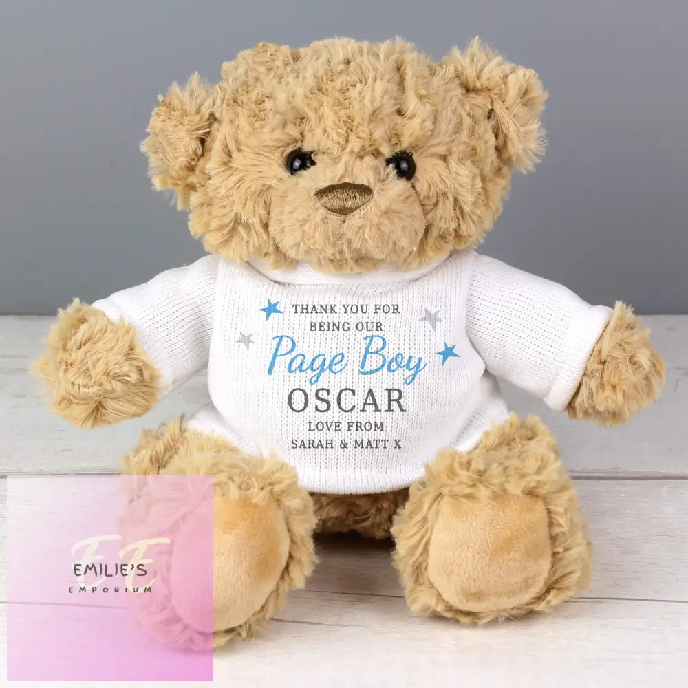 Personalised Boy Free Text Teddy Bear