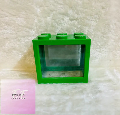 Personalised Brick Money Box Green