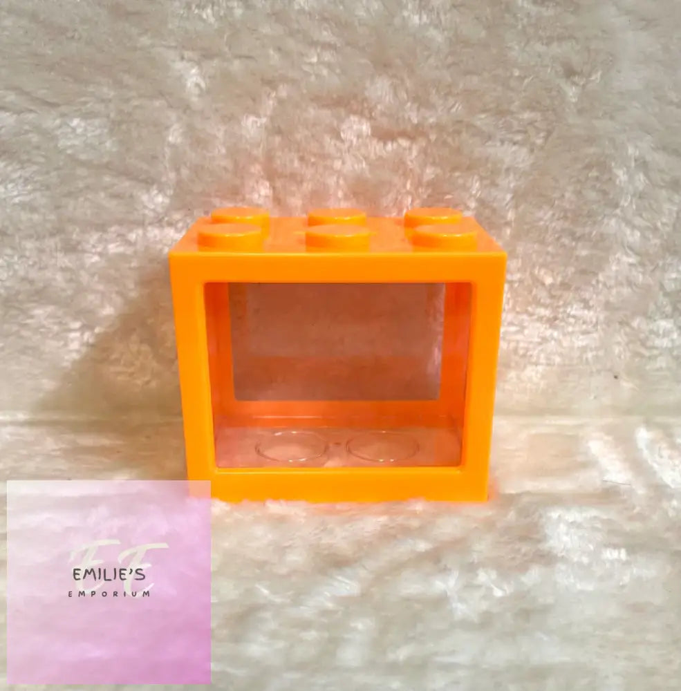 Personalised Brick Money Box Orange