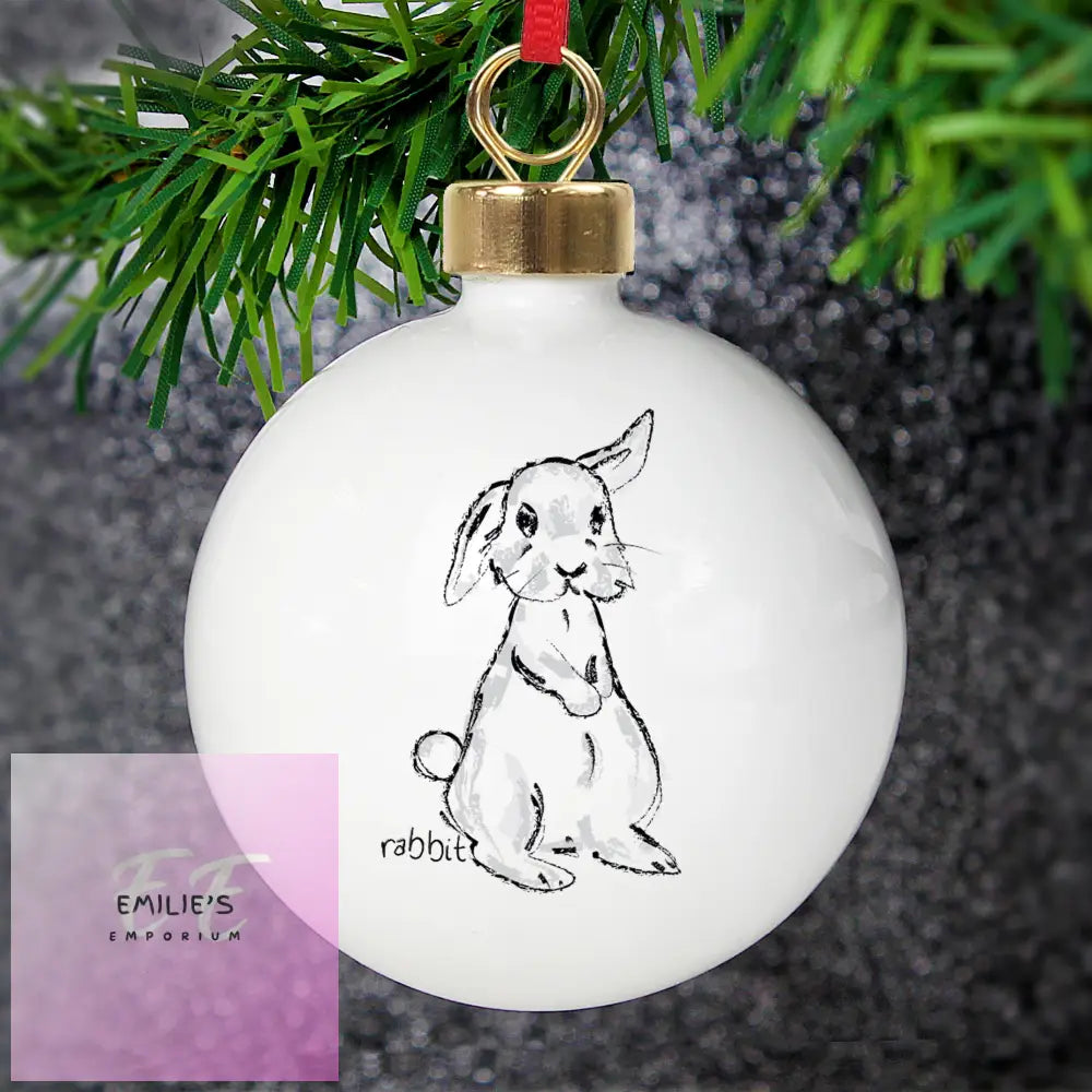 Personalised Bunny Bauble