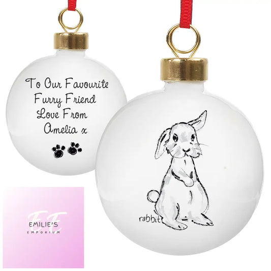 Personalised Bunny Bauble
