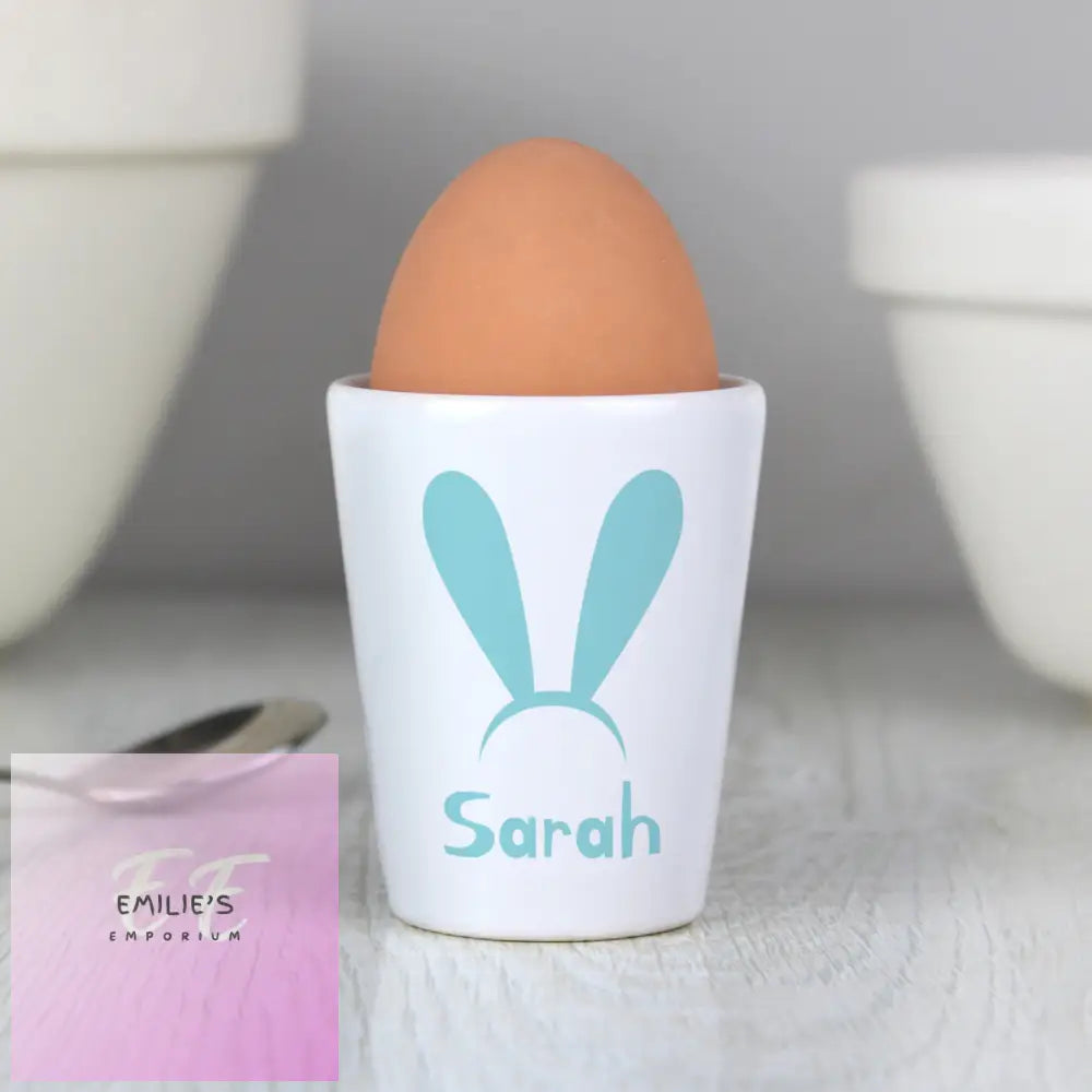 Personalised Bunny Ears Egg Cup