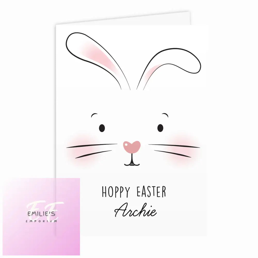 Personalised Bunny Features Card