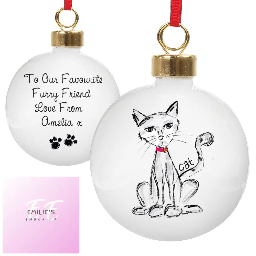 Personalised Cat Bauble