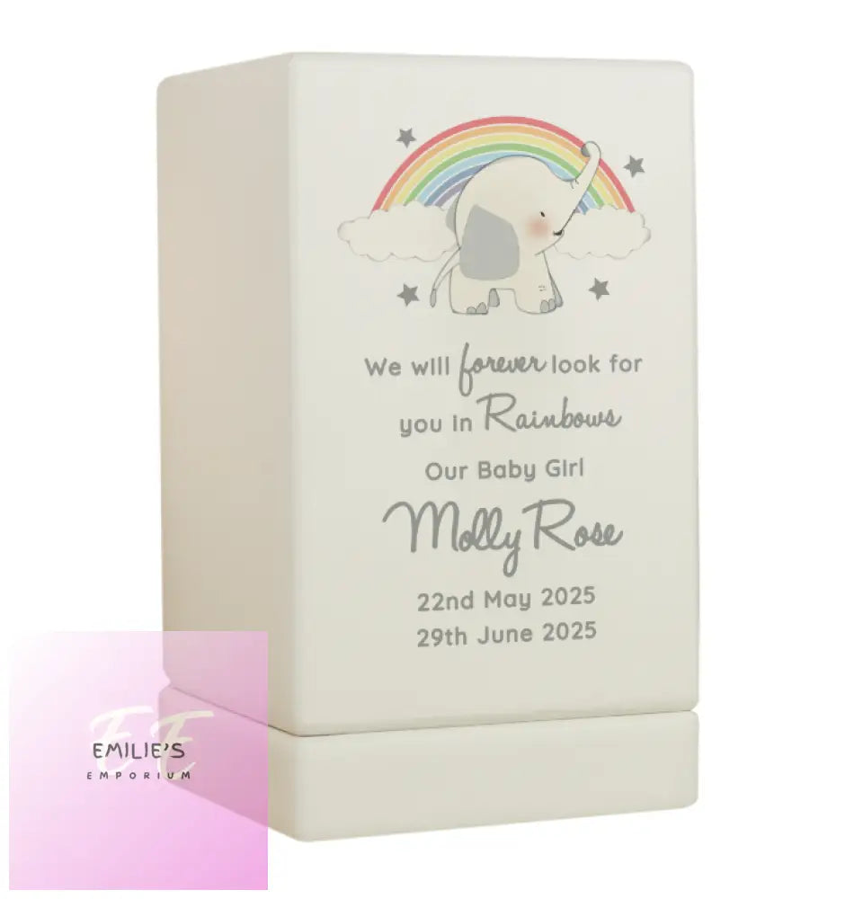 Personalised Childs Memorial Small Wooden Urn