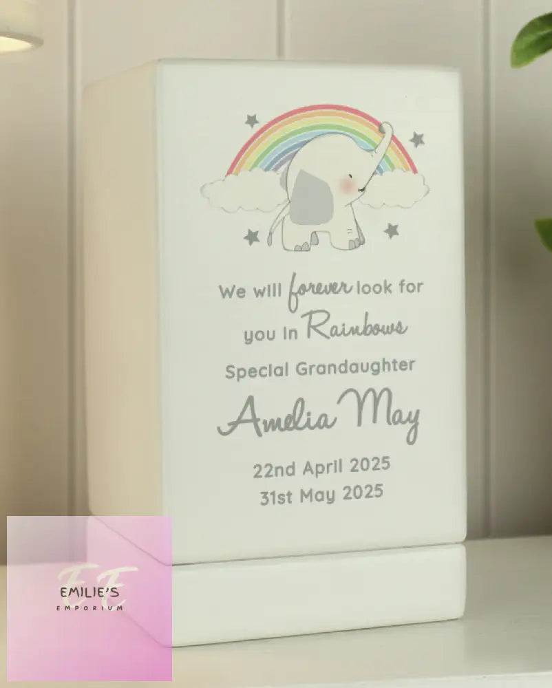 Personalised Childs Memorial Small Wooden Urn