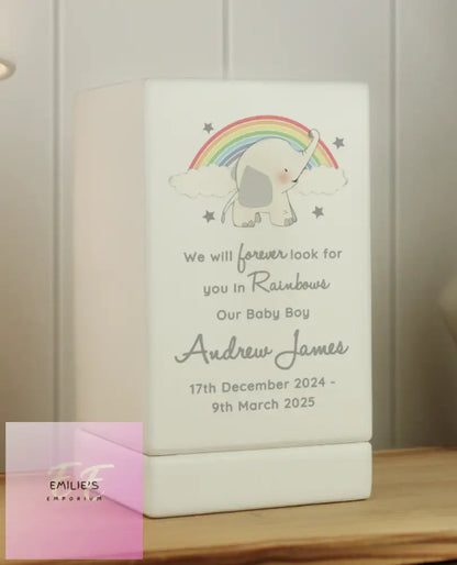 Personalised Childs Memorial Small Wooden Urn