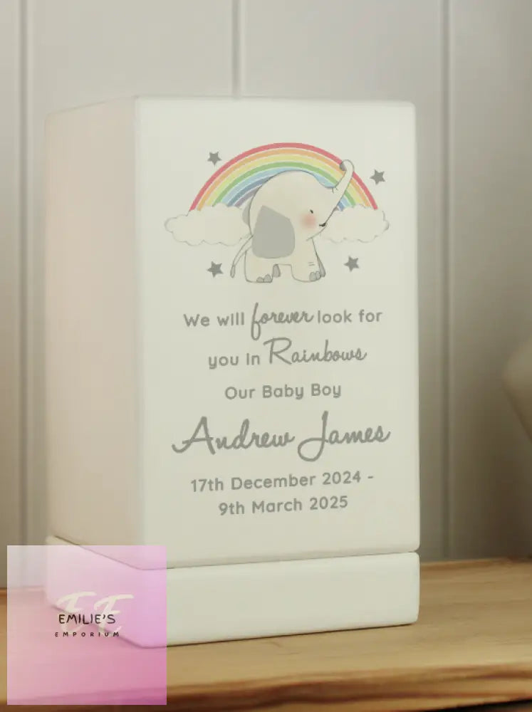 Personalised Childs Memorial Small Wooden Urn