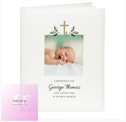 Personalised Christening Photo Upload Traditional Album