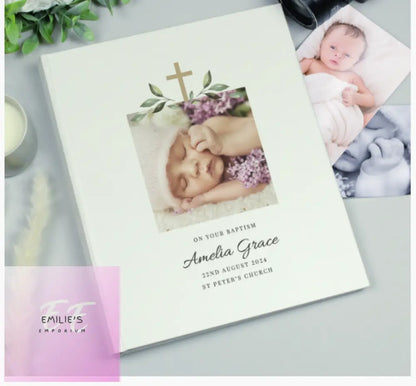 Personalised Christening Photo Upload Traditional Album