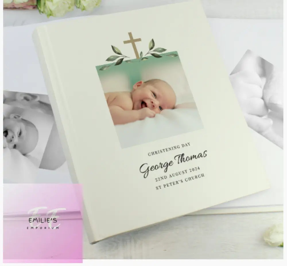 Personalised Christening Photo Upload Traditional Album