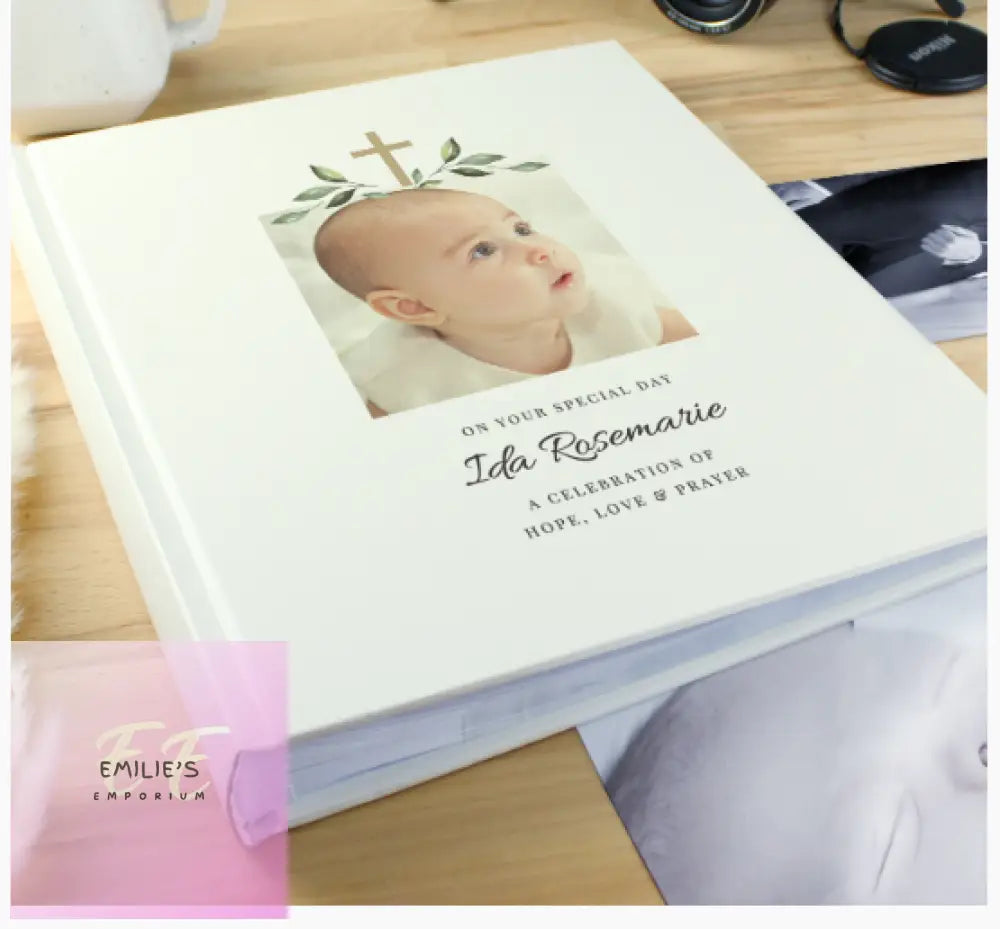 Personalised Christening Photo Upload Traditional Album