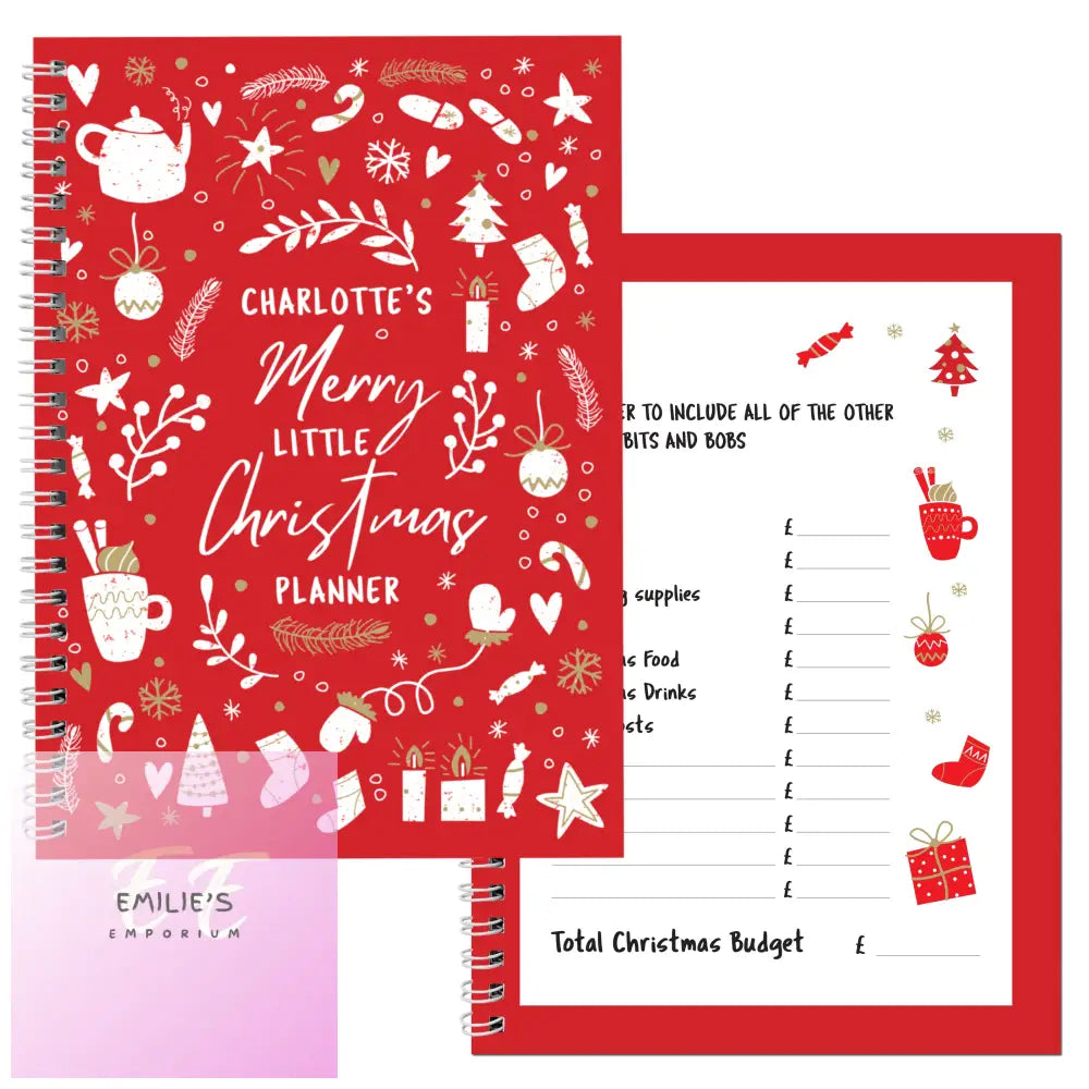 Personalised Christmas A5 Planner