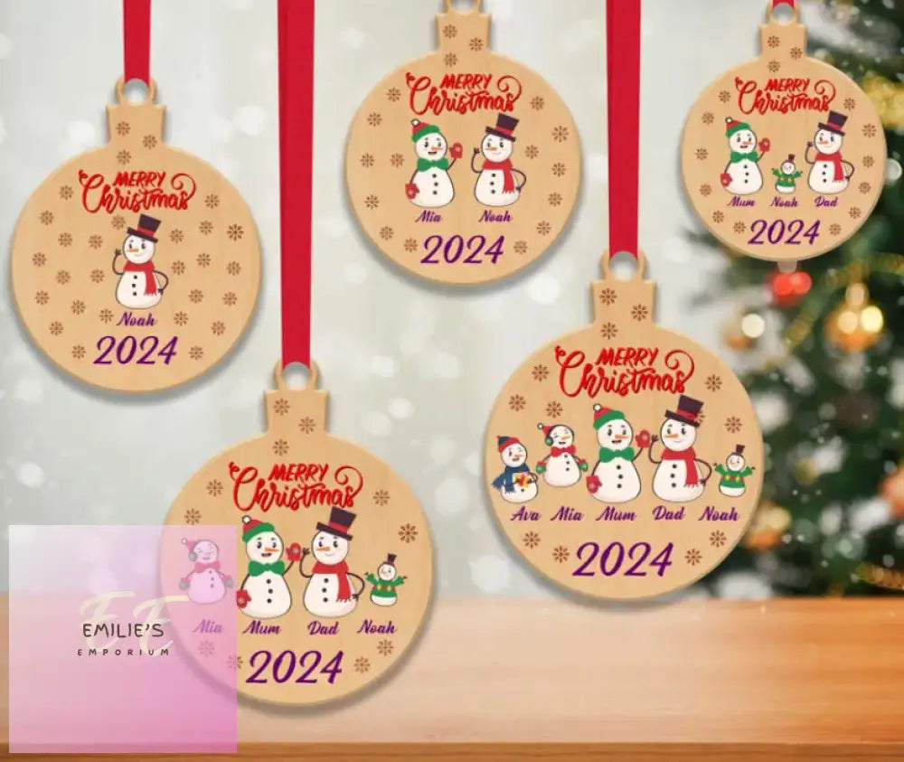 Personalised Christmas Bauble Tree Decoration