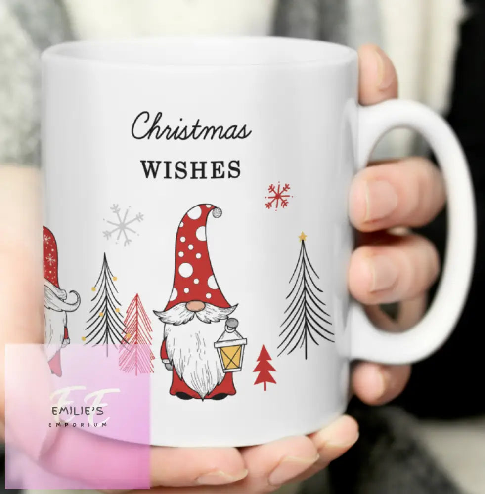 Personalised Christmas Gonk Pattern Mug