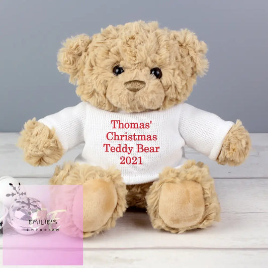 Personalised Christmas Message Teddy Bear