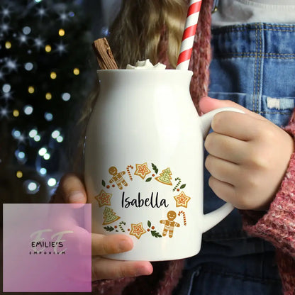 Personalised Christmas Milk Jug