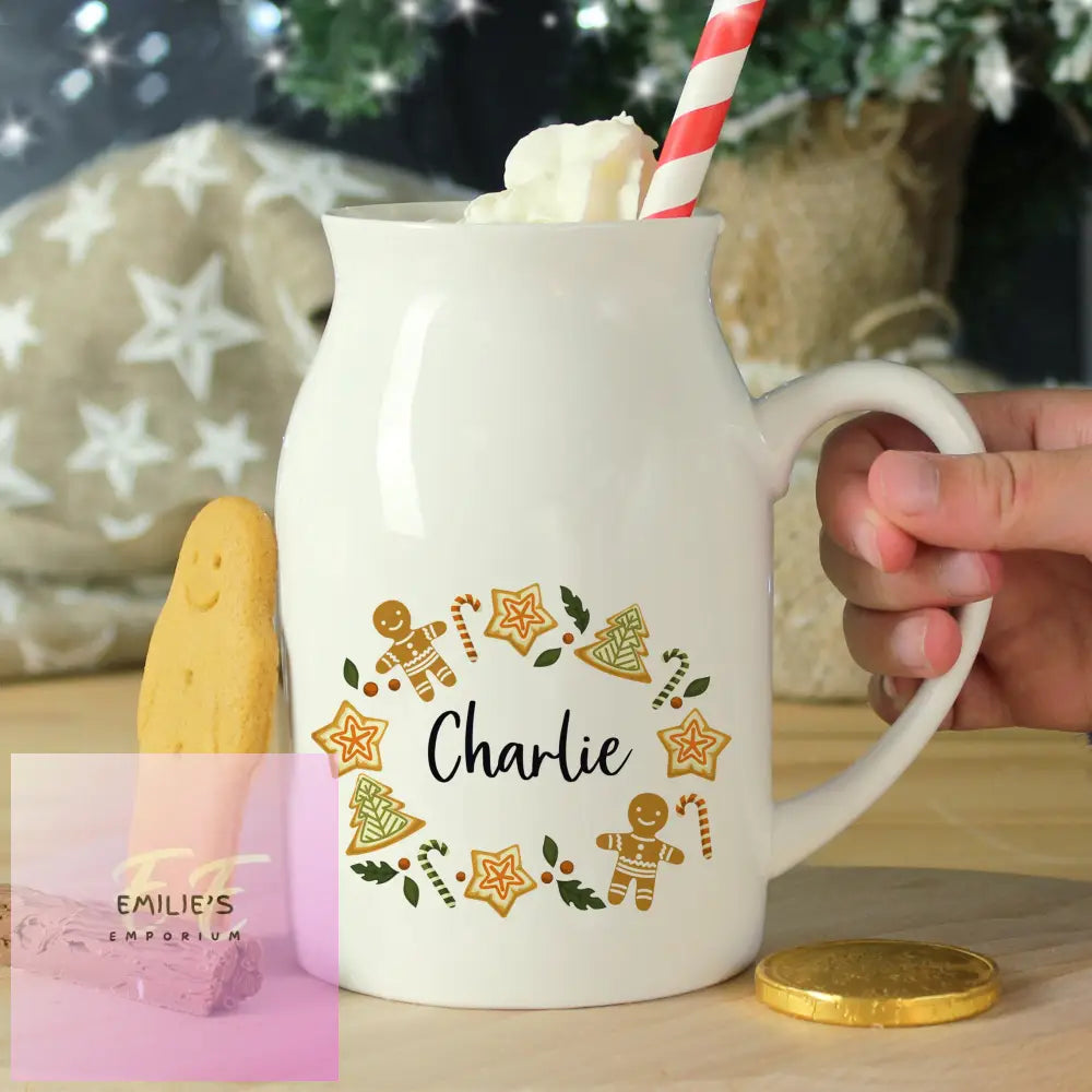 Personalised Christmas Milk Jug