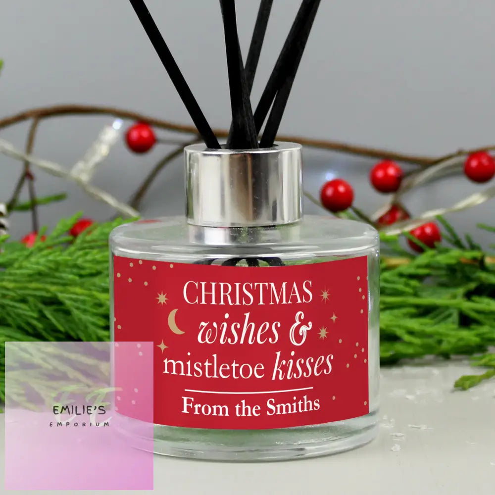 Personalised Christmas Wishes Reed Diffuser