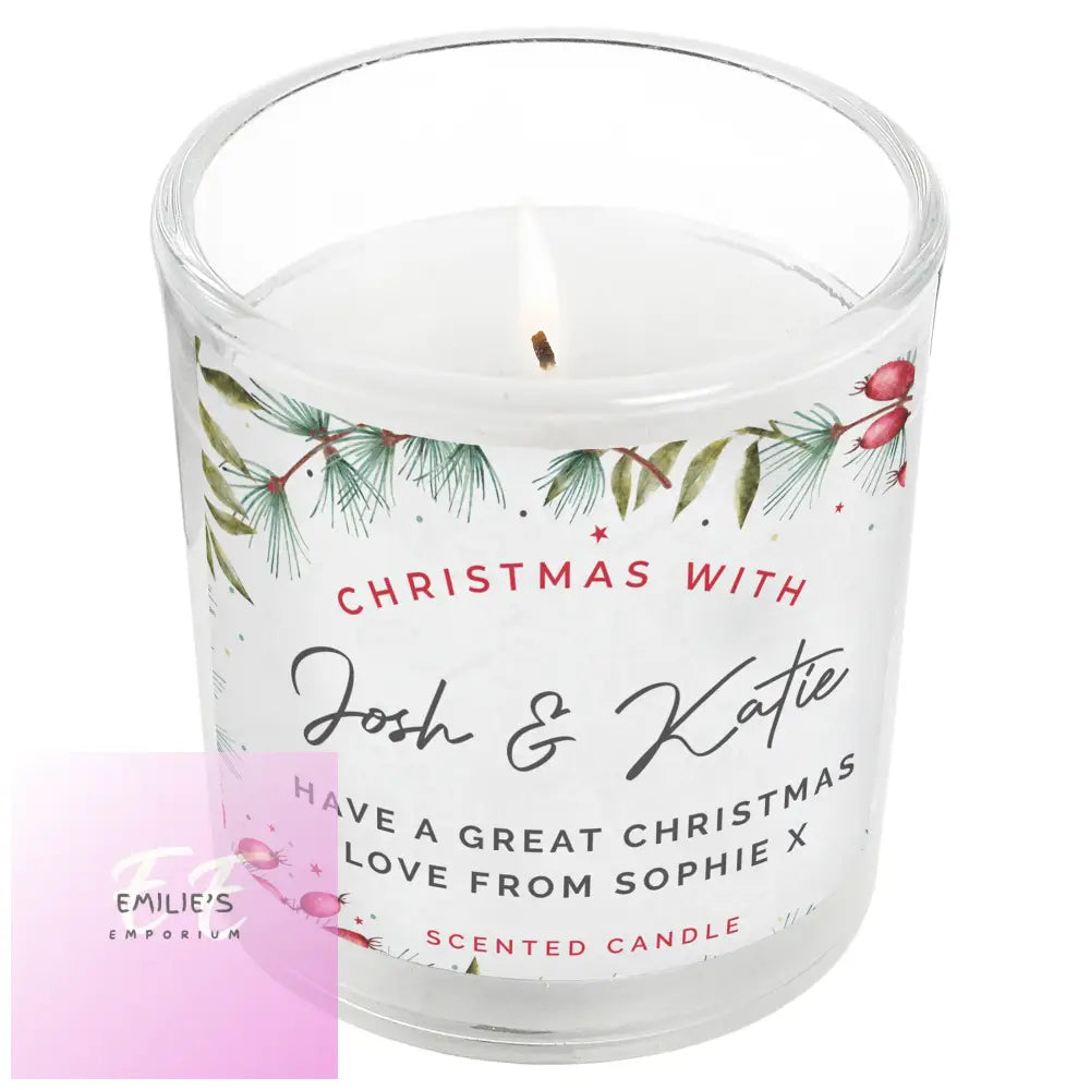 Personalised Christmas With... Scented Jar Candle