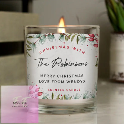 Personalised Christmas With... Scented Jar Candle