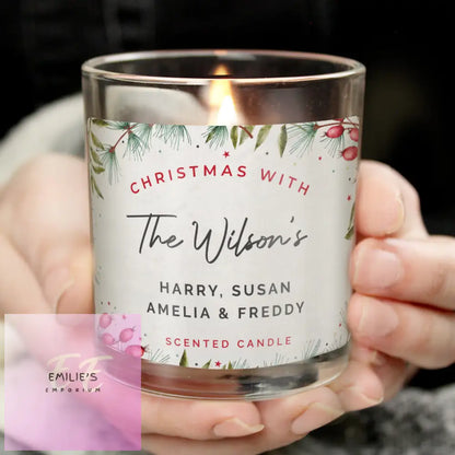 Personalised Christmas With... Scented Jar Candle