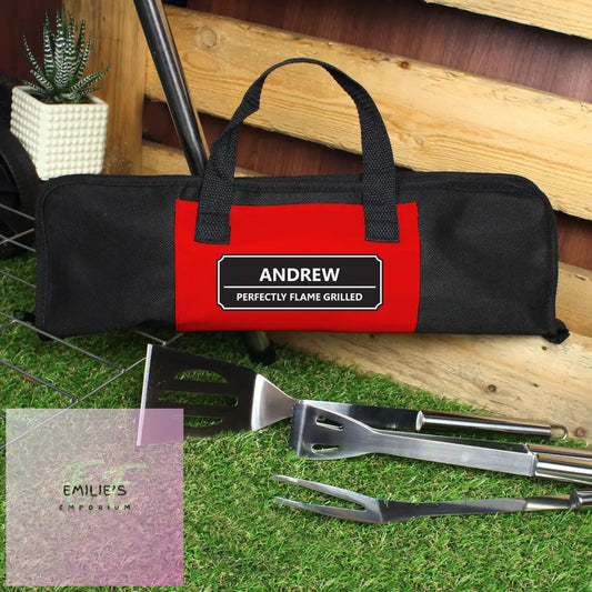 Personalised Classic Stainless Steel Bbq Kit