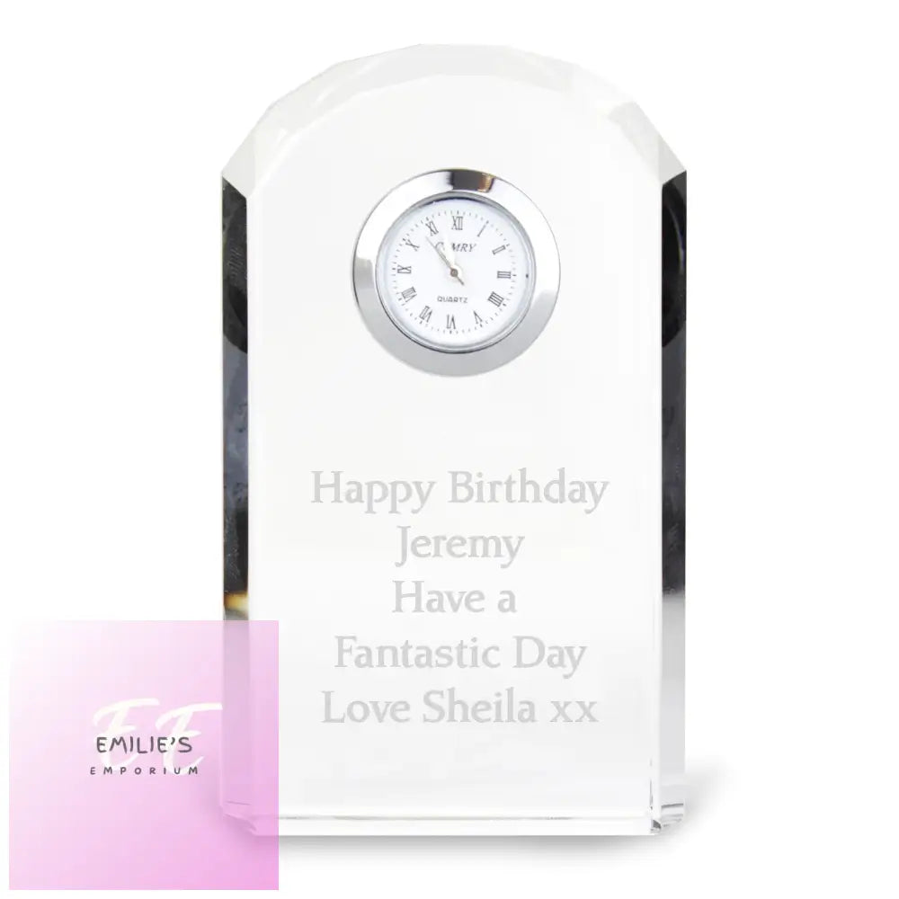 Personalised Crystal Clock