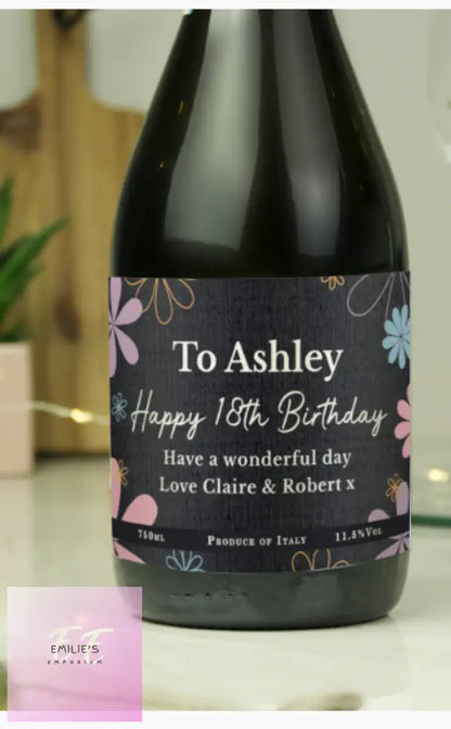 Personalised Daisy Prosecco