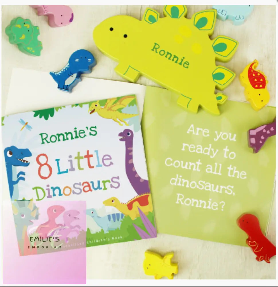 Personalised Dinosaur Book & Stacking Toy