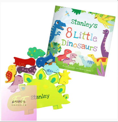 Personalised Dinosaur Book & Stacking Toy