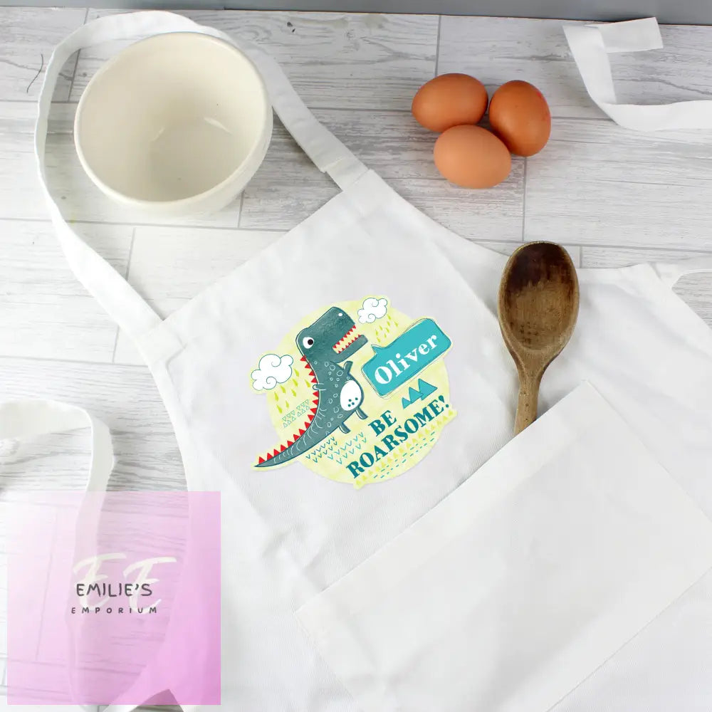 Personalised Dinosaur Childrens Apron